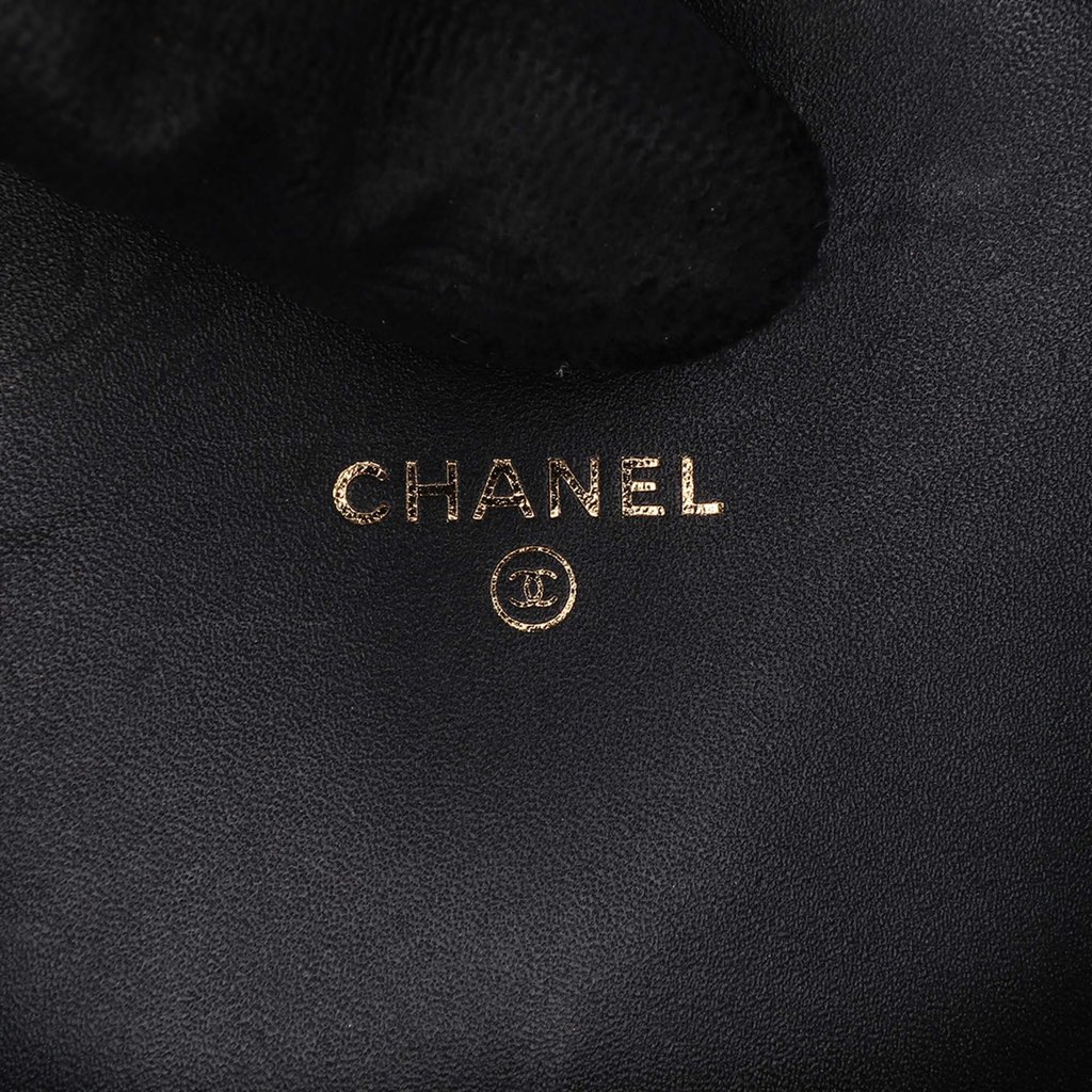 Chanel CC Velvet Half Moon Wallet on Chain - 5