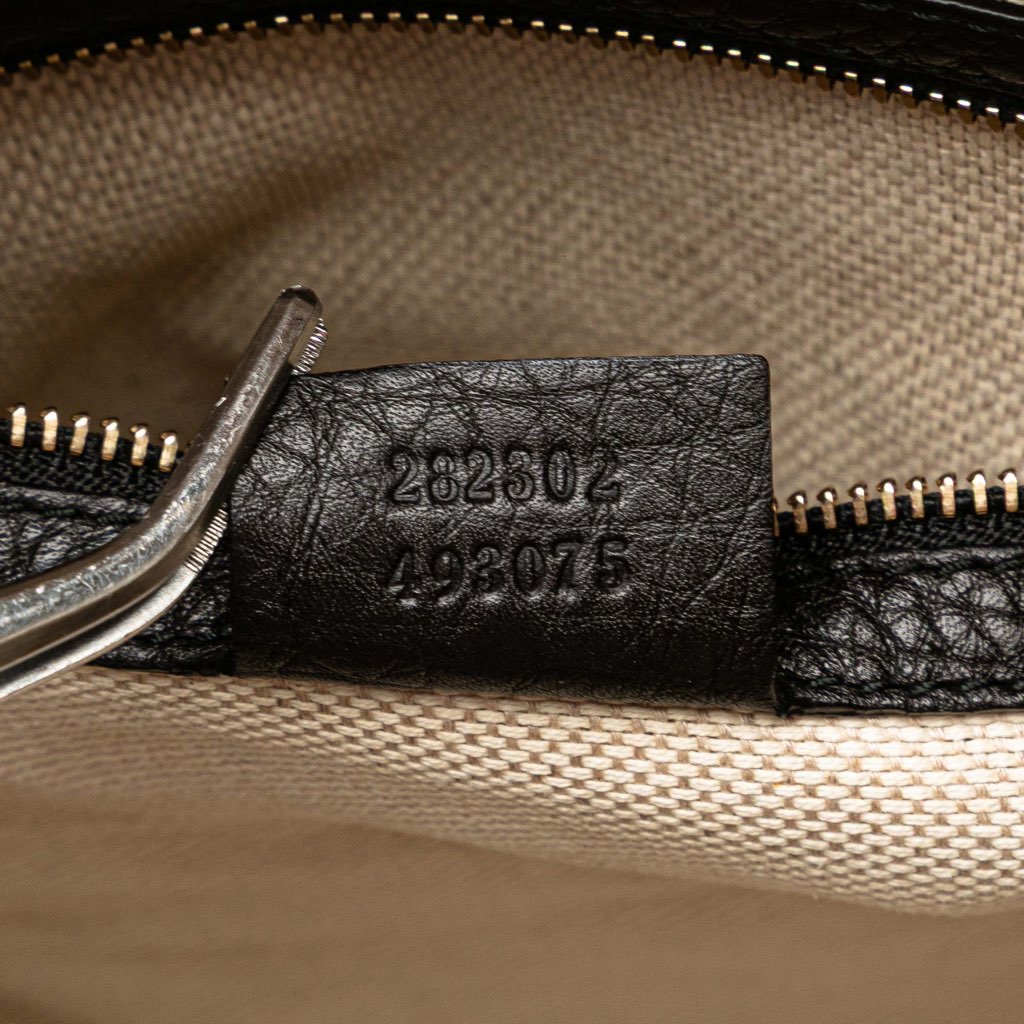 Gucci Medium Pebbled Calfskin Soho Boston Bag - Detail 2