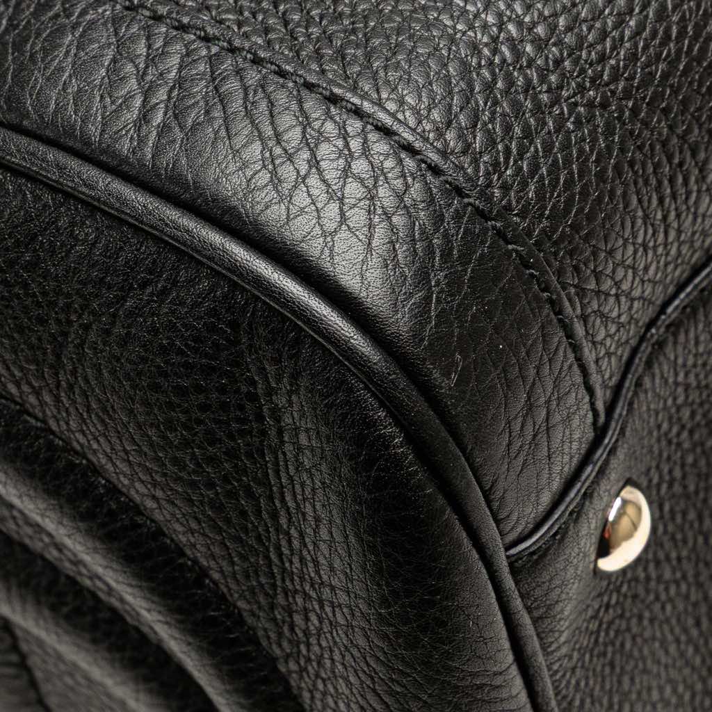 Gucci Medium Pebbled Calfskin Soho Boston Bag - Image 10