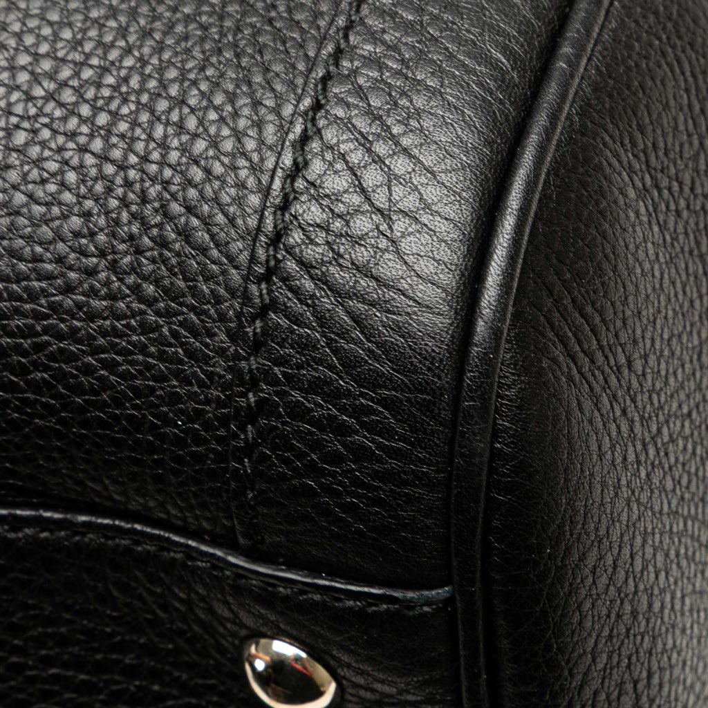 Gucci Medium Pebbled Calfskin Soho Boston Bag - Image 11