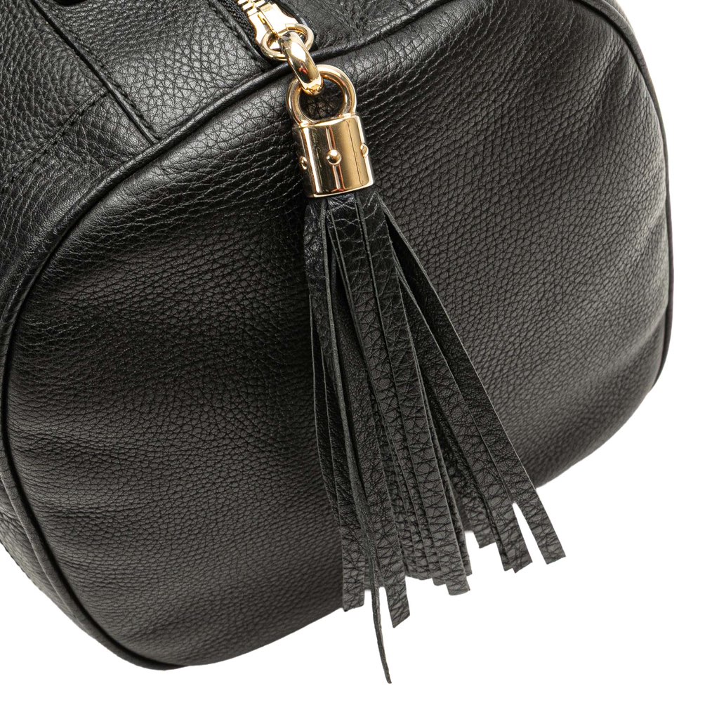 Gucci Medium Pebbled Calfskin Soho Boston Bag - Image 12