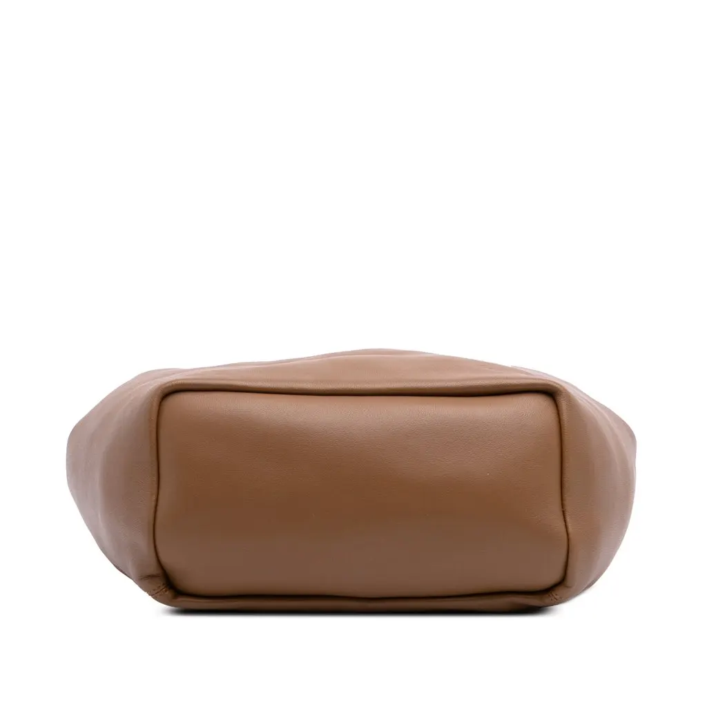 Loewe Small Mellow Nappa Lambskin Squeeze Bag Brown Leather Good - Inside View