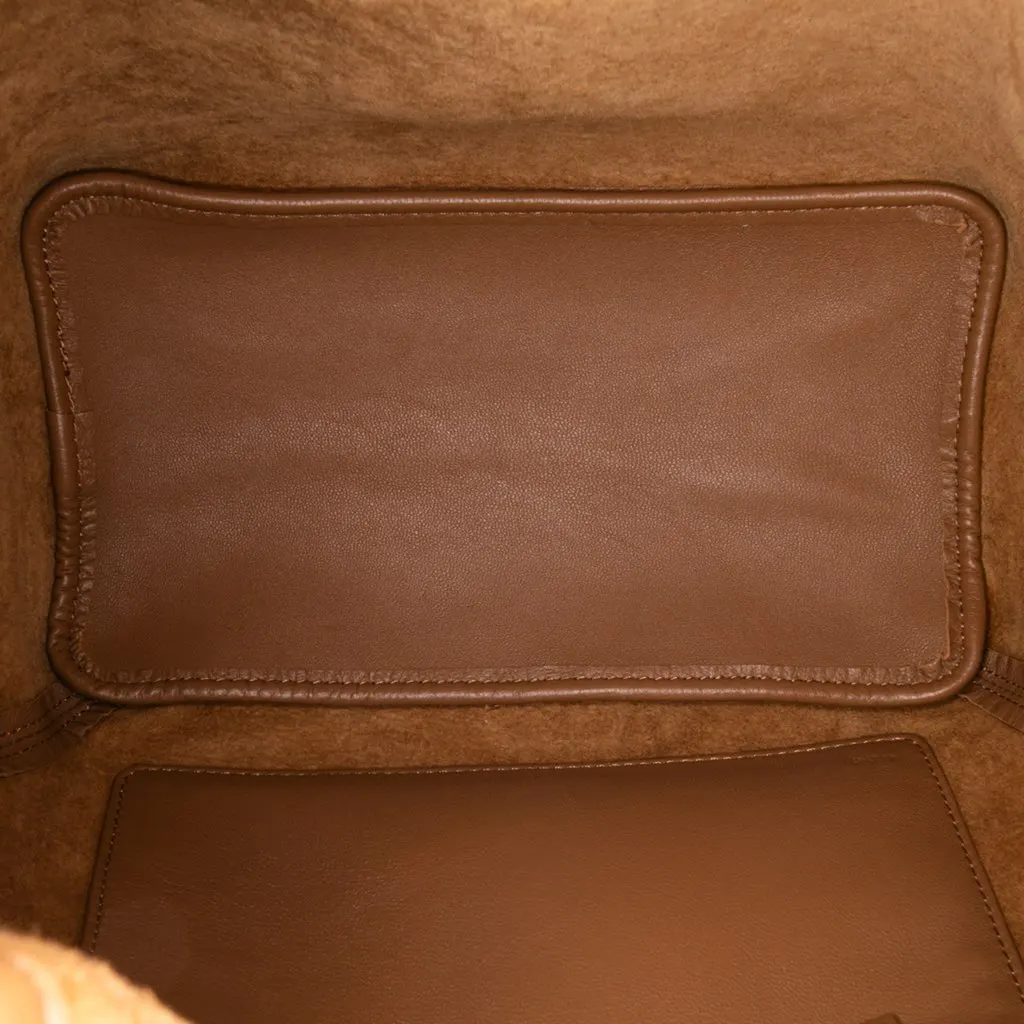 Loewe Small Mellow Nappa Lambskin Squeeze Bag Brown Leather Good - Model View