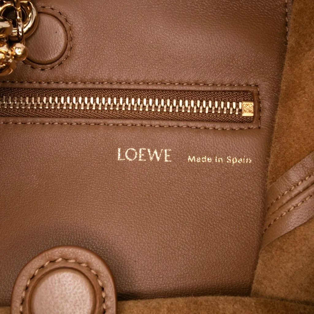 Loewe Small Mellow Nappa Lambskin Squeeze Bag Brown Leather Good - Box View