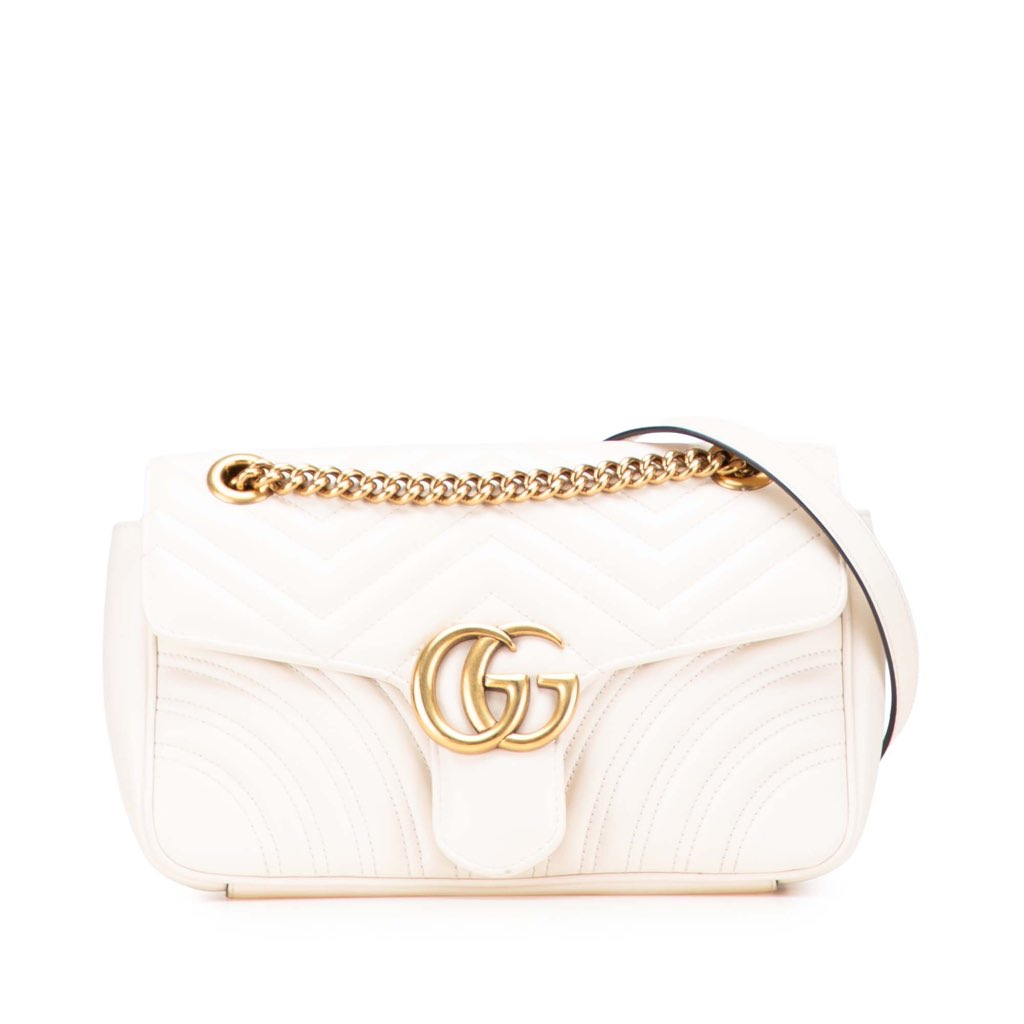 Gucci Small GG Marmont Matelasse Leather Flap Crossbody