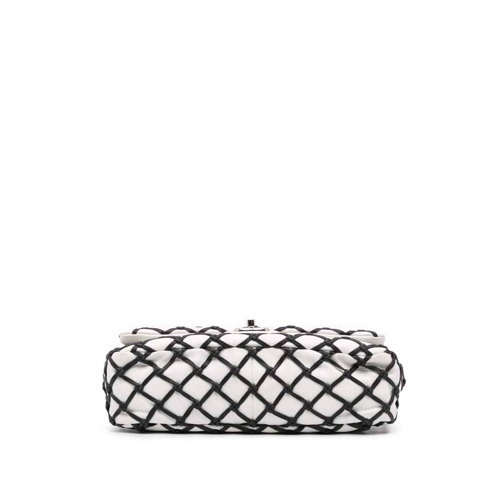 Chanel Jumbo Calfskin Canebiers Net Flap - 3