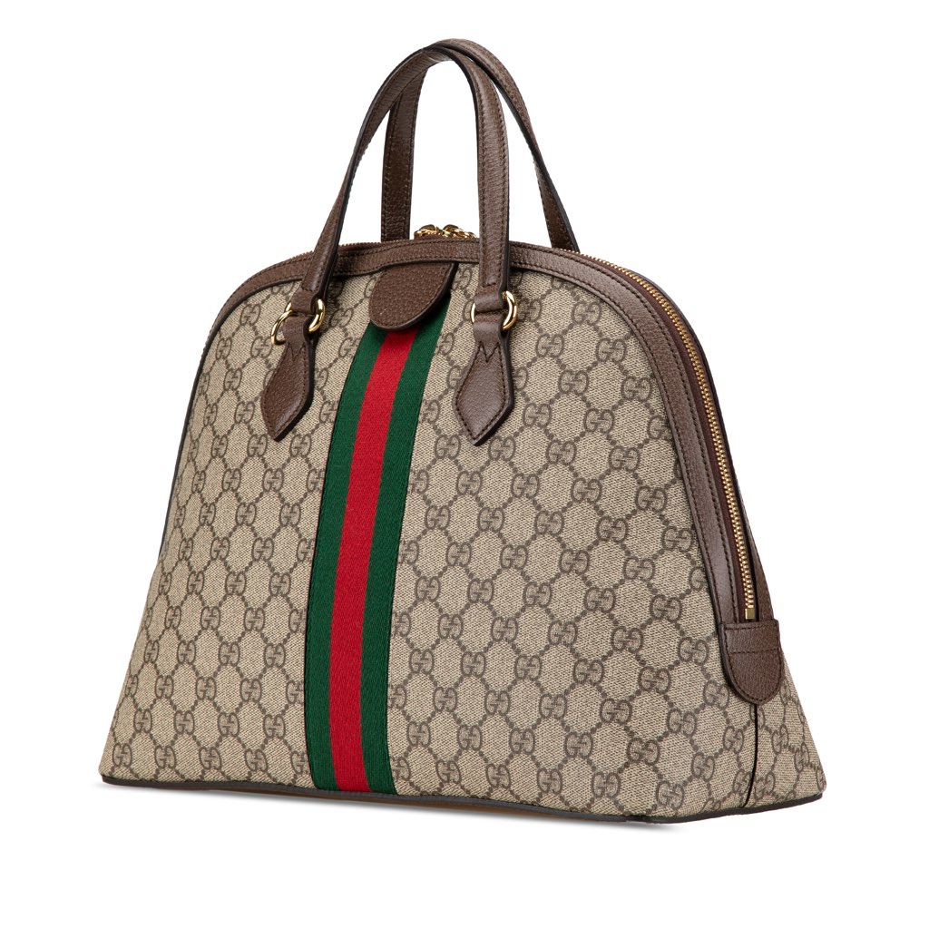 Gucci Medium GG Supreme Ophidia Web Satchel - 2
