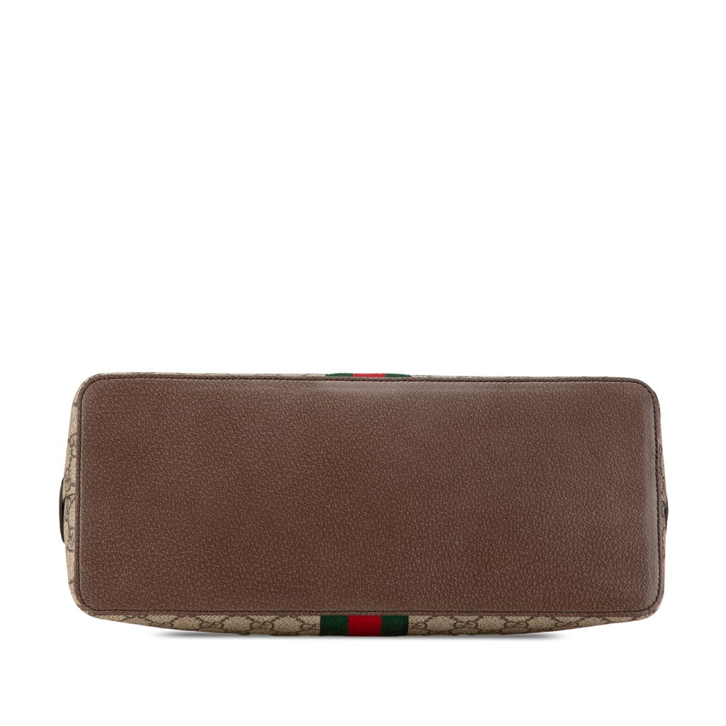 Gucci Medium GG Supreme Ophidia Web Satchel - 3
