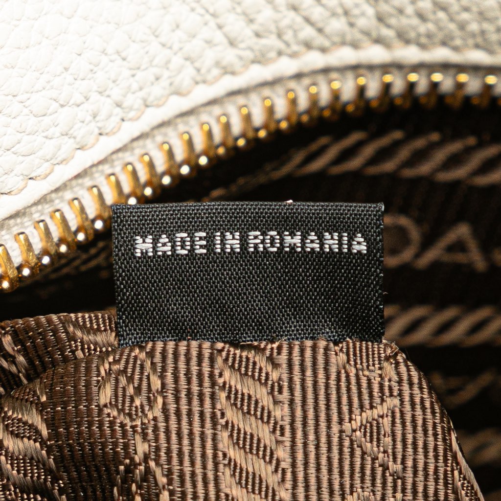 Prada Vitello Daino Front Pocket Tote - Detail 2