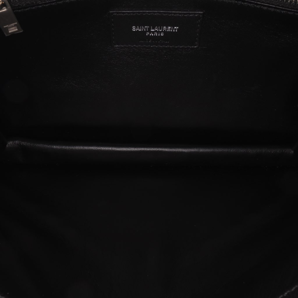 Saint Laurent Quilted Lambskin Studded Monogram Gaby Shoulder Bag - 4