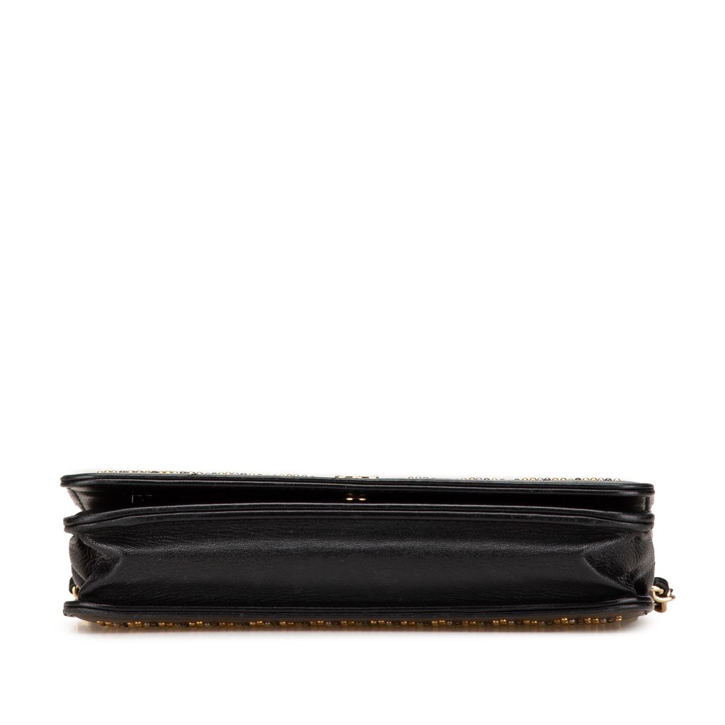 Chanel CC Studded Lambskin Wallet on Chain - 3