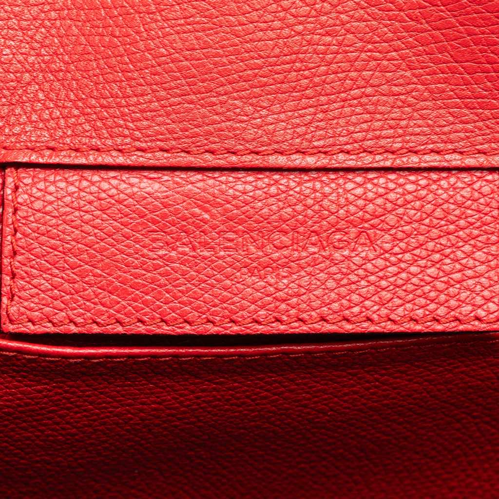 Balenciaga Mini Leather Papier A6 Zip Around Satchel - 5