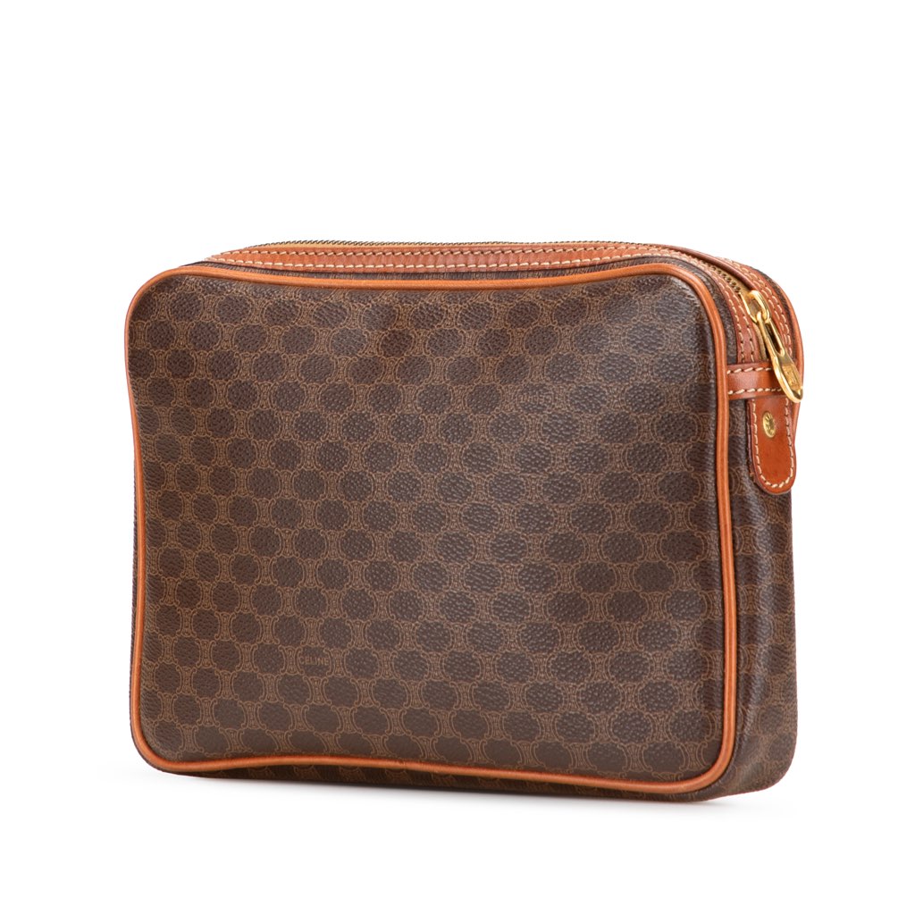 Celine Macadam Coated Canvas Clutch - 2