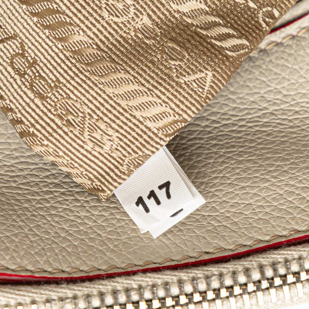 Prada Mini Scamosciato Trimmed Glace Calf Twin Pocket Satchel - Detail 1