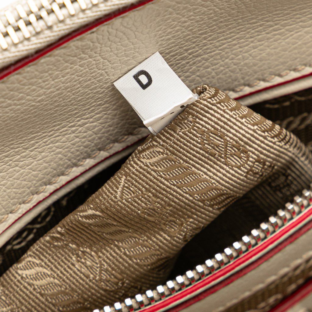 Prada Mini Scamosciato Trimmed Glace Calf Twin Pocket Satchel - Detail 2