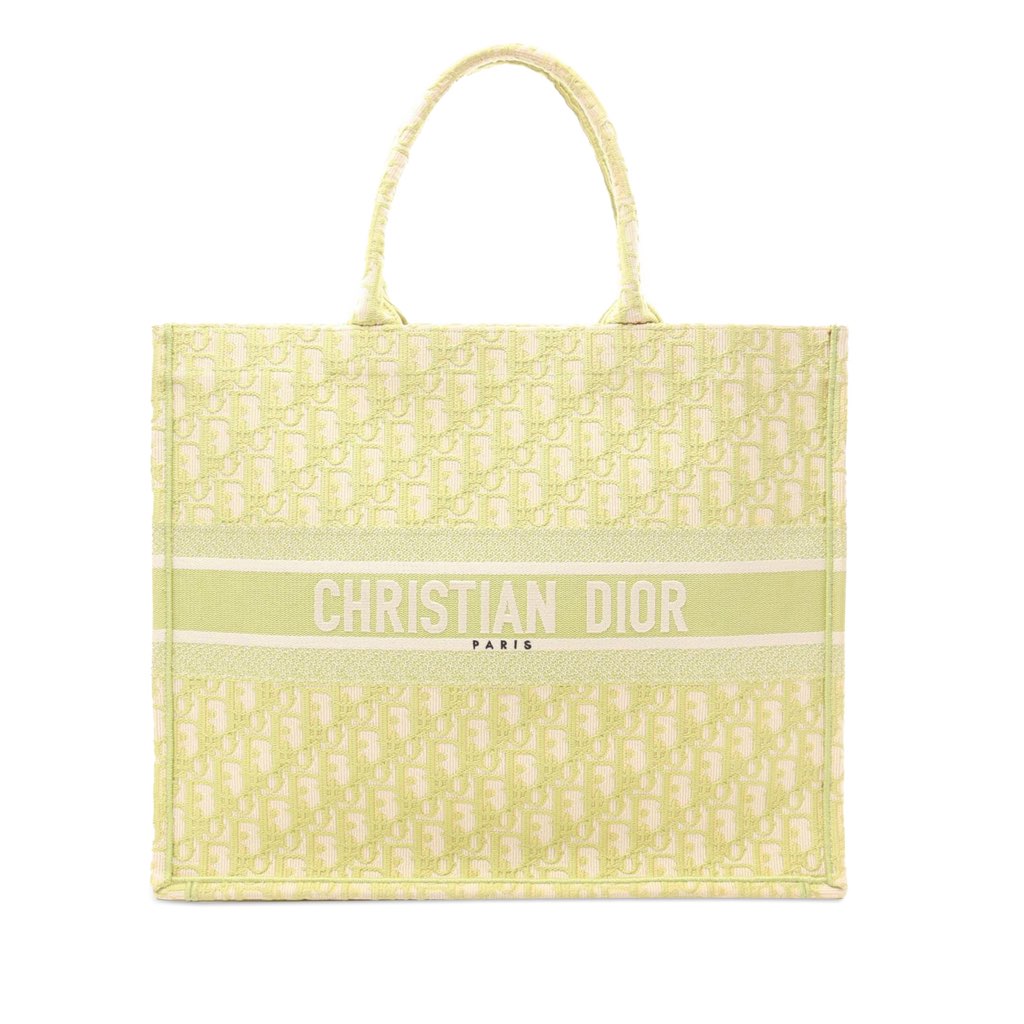 Dior Large Oblique Canvas Book Tote