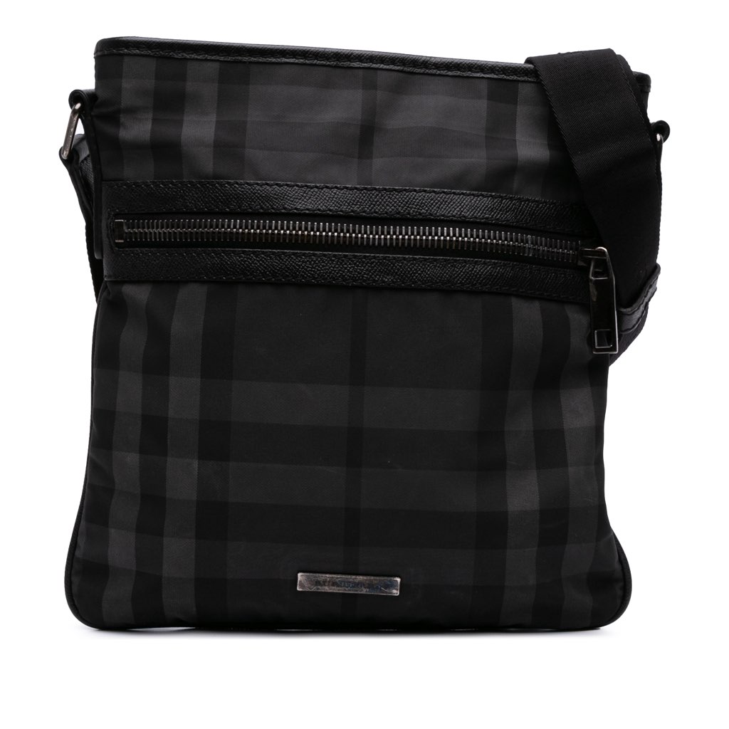 Burberry Smoke Check Canvas Crossbody