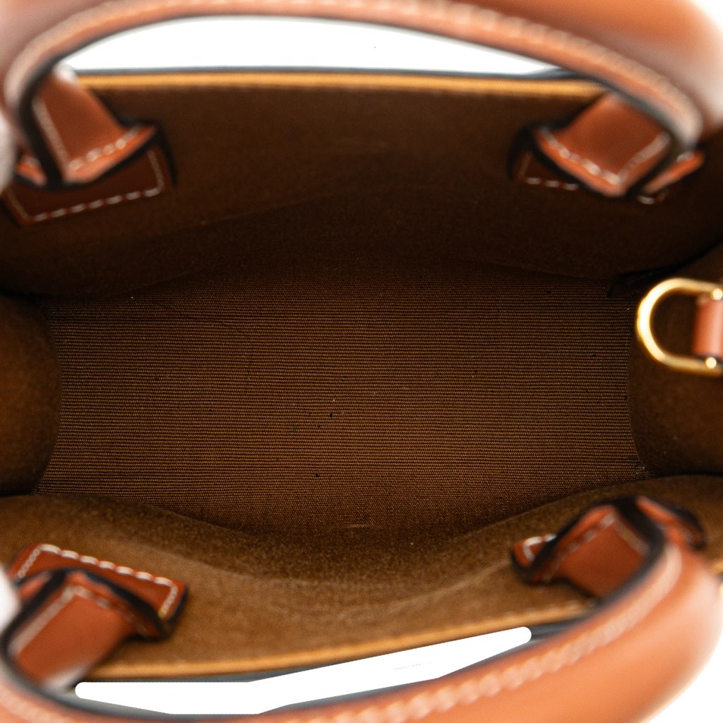 Celine Mini Triomphe Coated Canvas Vertical Cabas Satchel - 4