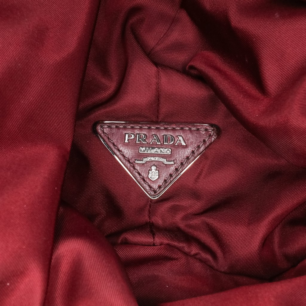 Prada Tessuto and Nappa Reversible Satchel - Side view