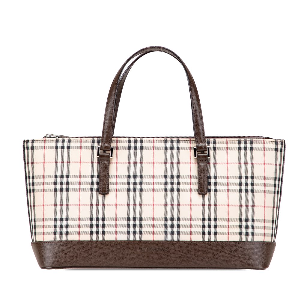 Burberry House Check Canvas Handbag