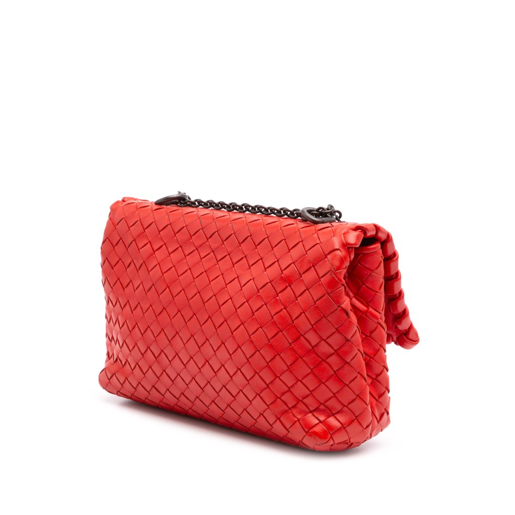 Bottega Veneta Baby Nappa Intrecciato Olimpia Crossbody - Back view