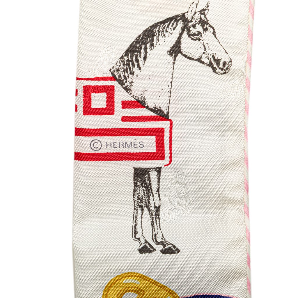 Hermès Garde Robe Pop Charms Twilly Silk Scarf - 3