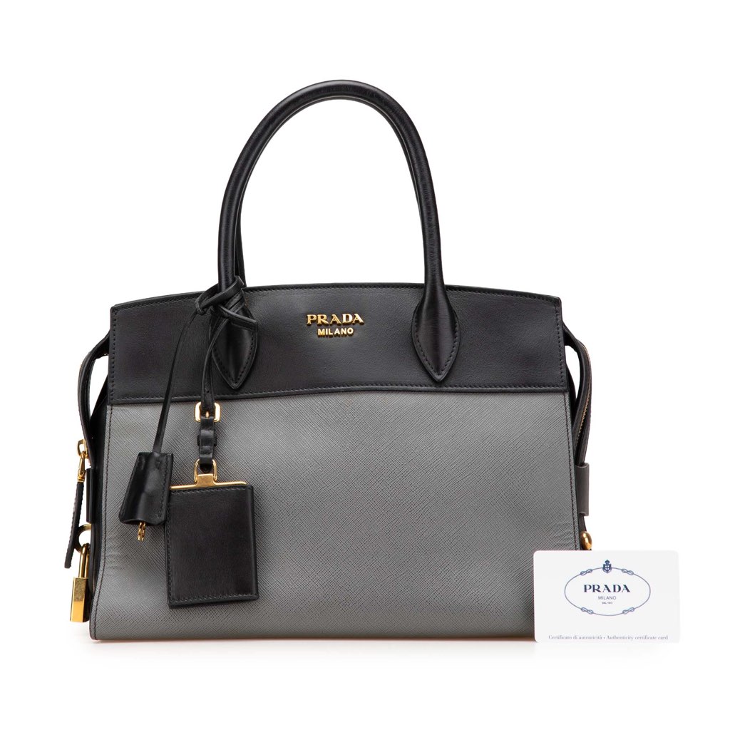 Prada Saffiano and City Calf Esplanade Bag - Image 14