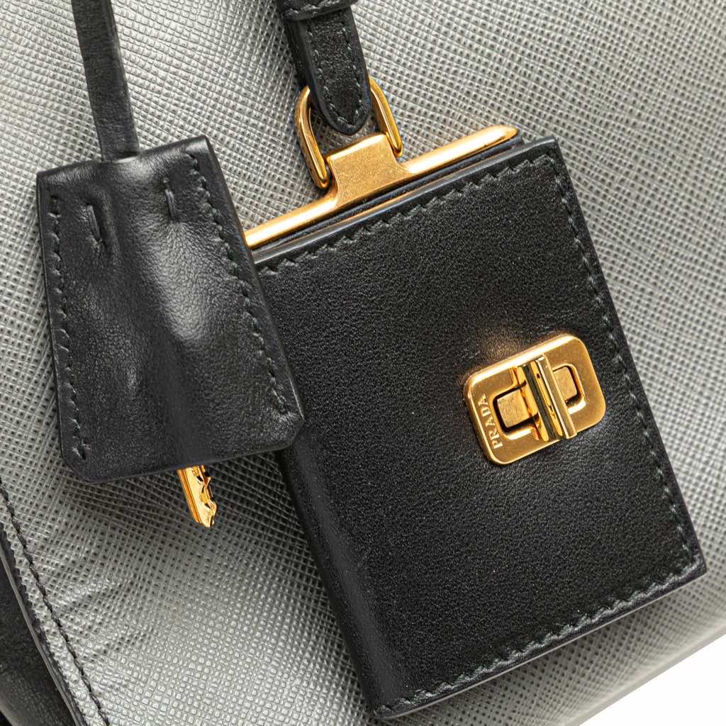 Prada Saffiano and City Calf Esplanade Bag - Image 10