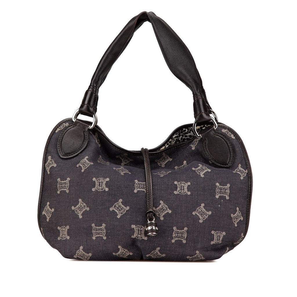 Celine Denim Macadam Bittersweet Hobo Bag