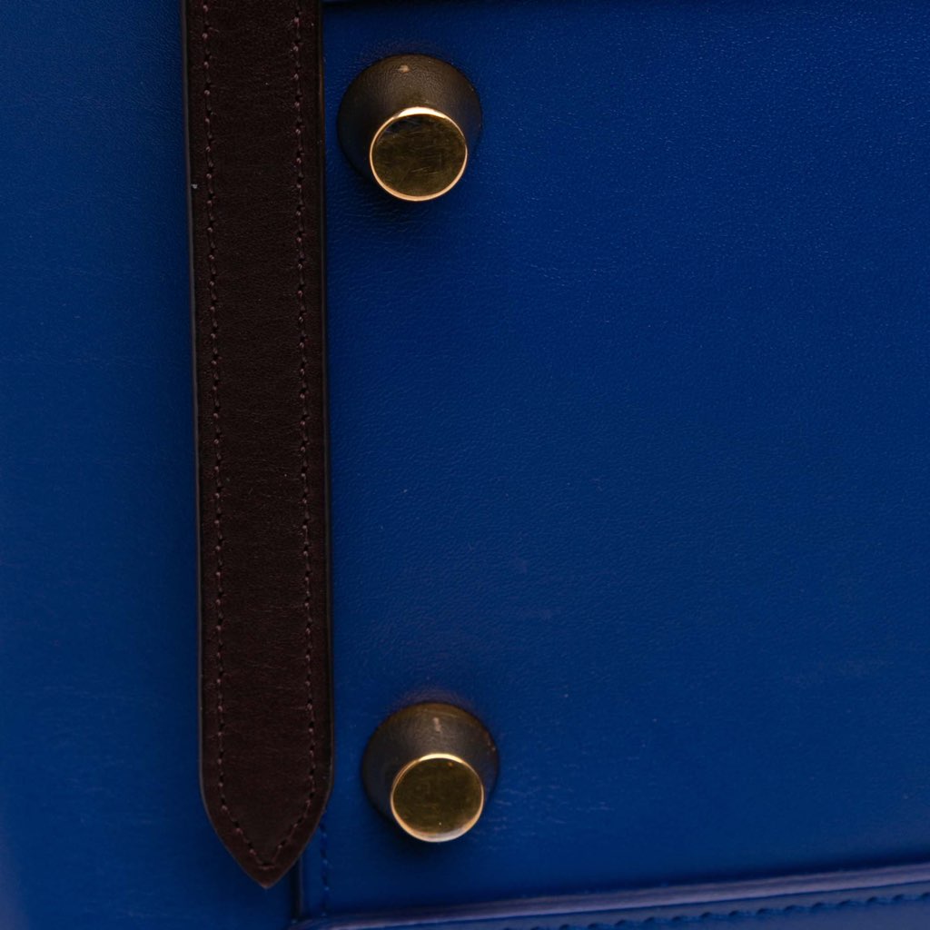 Celine Mini Bicolor Grained Calfskin Belt Bag - Side view