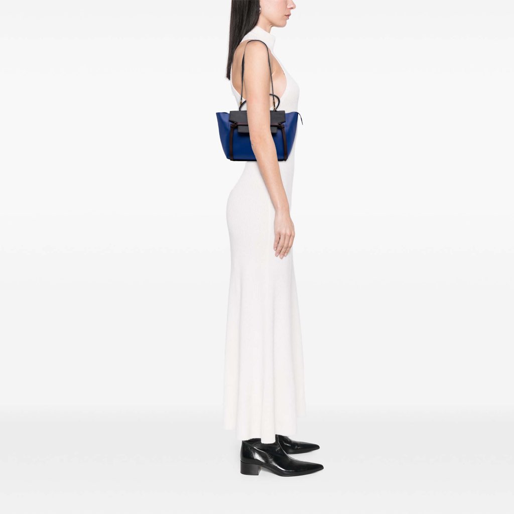 Celine Mini Bicolor Grained Calfskin Belt Bag - Image 11