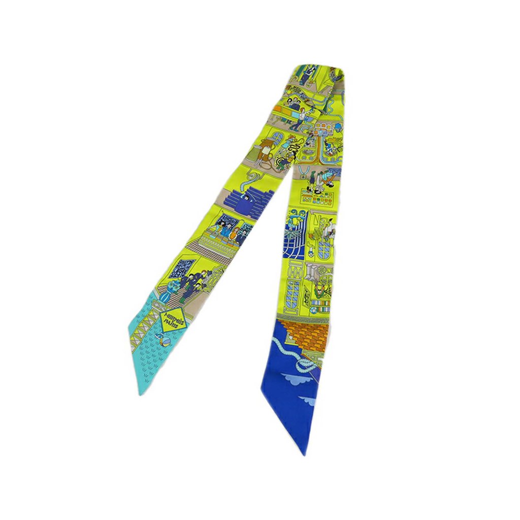 Hermès La Maison Des Carres Silk Twilly Scarf