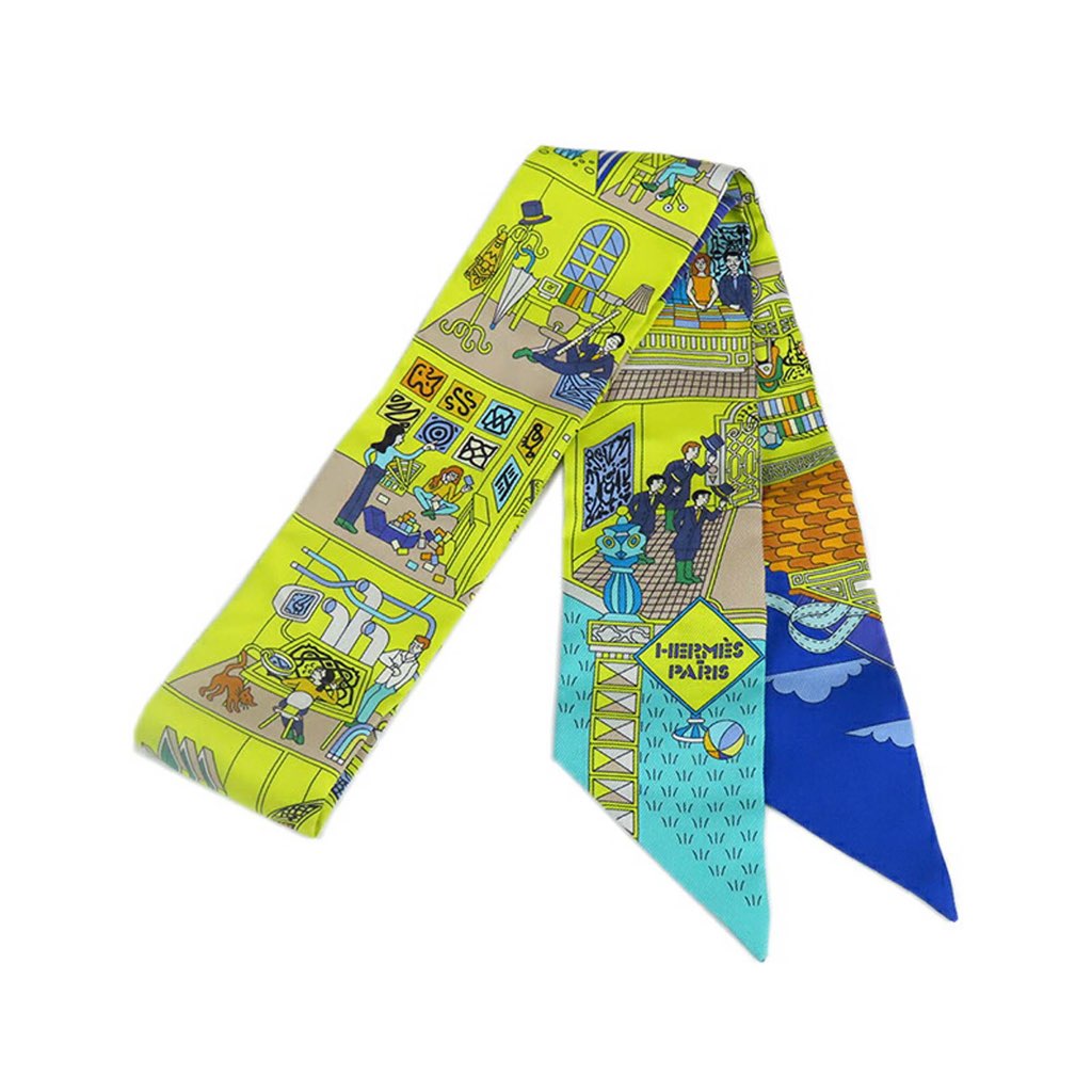 Hermès La Maison Des Carres Silk Twilly Scarf - 2