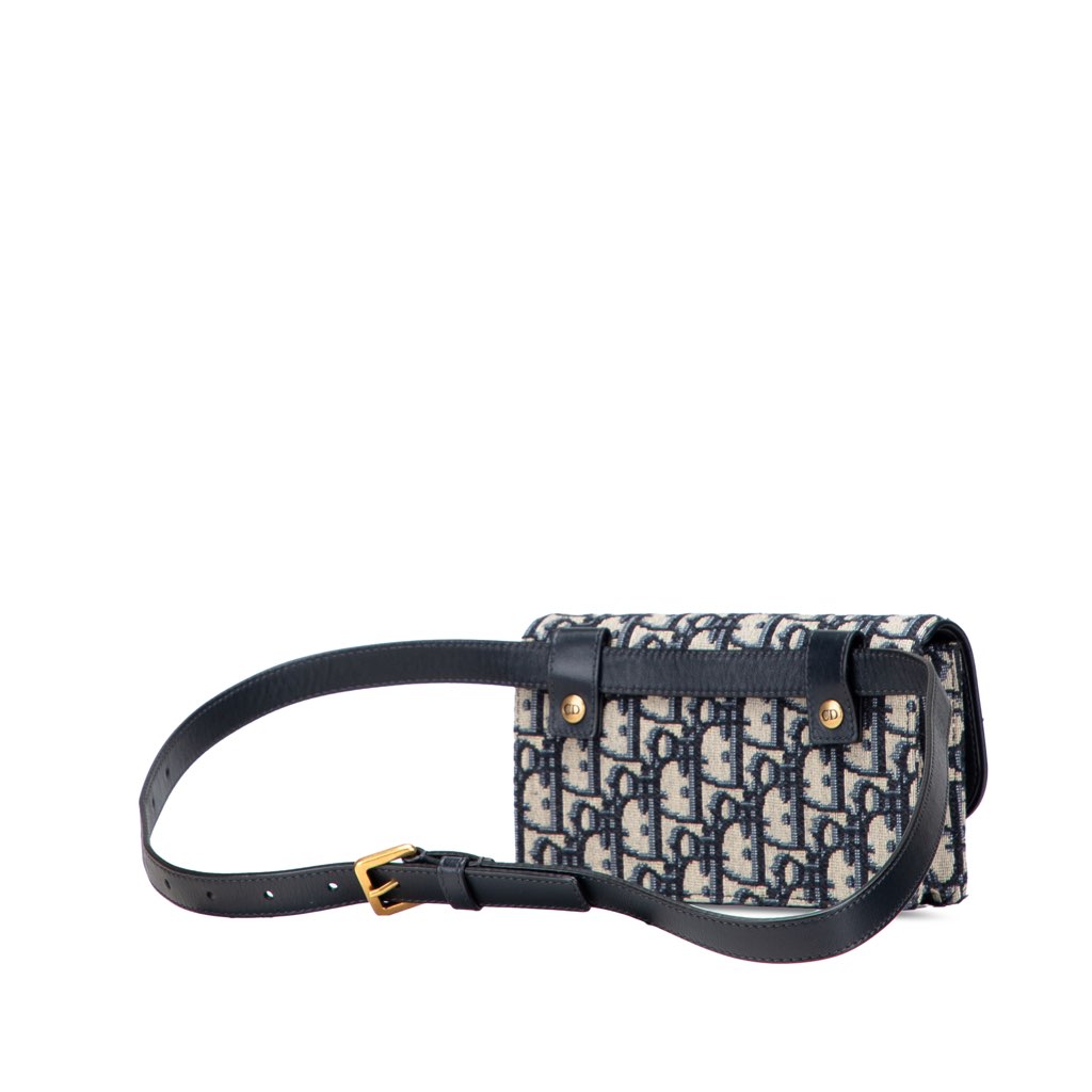 Dior Oblique Canvas Saddle Belt Bag - 2