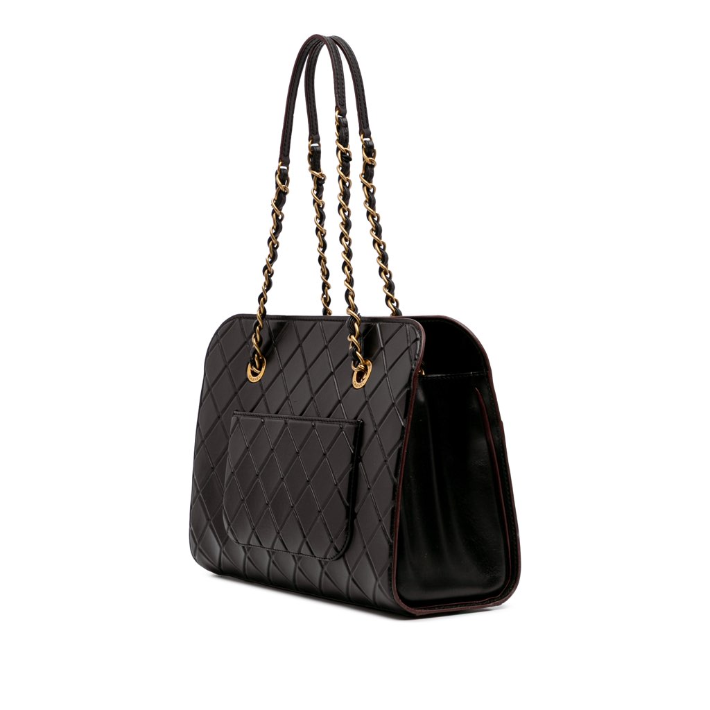 Chanel CC Quilted Calfskin Front Pocket Shopping Tote - 2