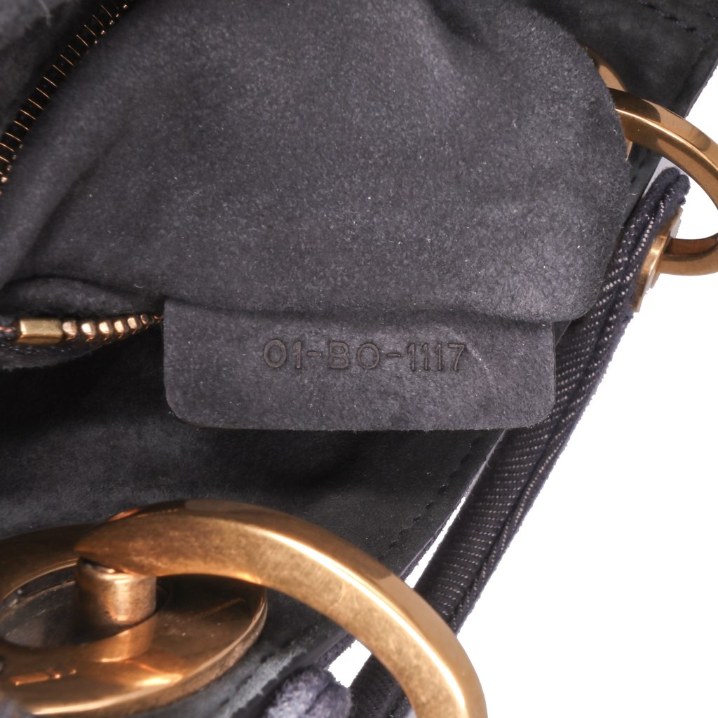 Dior Mini Denim Cannage Studded Supple Lady Dior - Detail 1