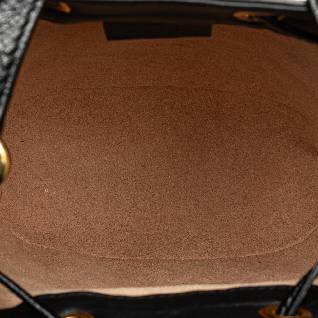 Gucci Mini Suede and Patent Web Ophidia Bucket Bag - 4