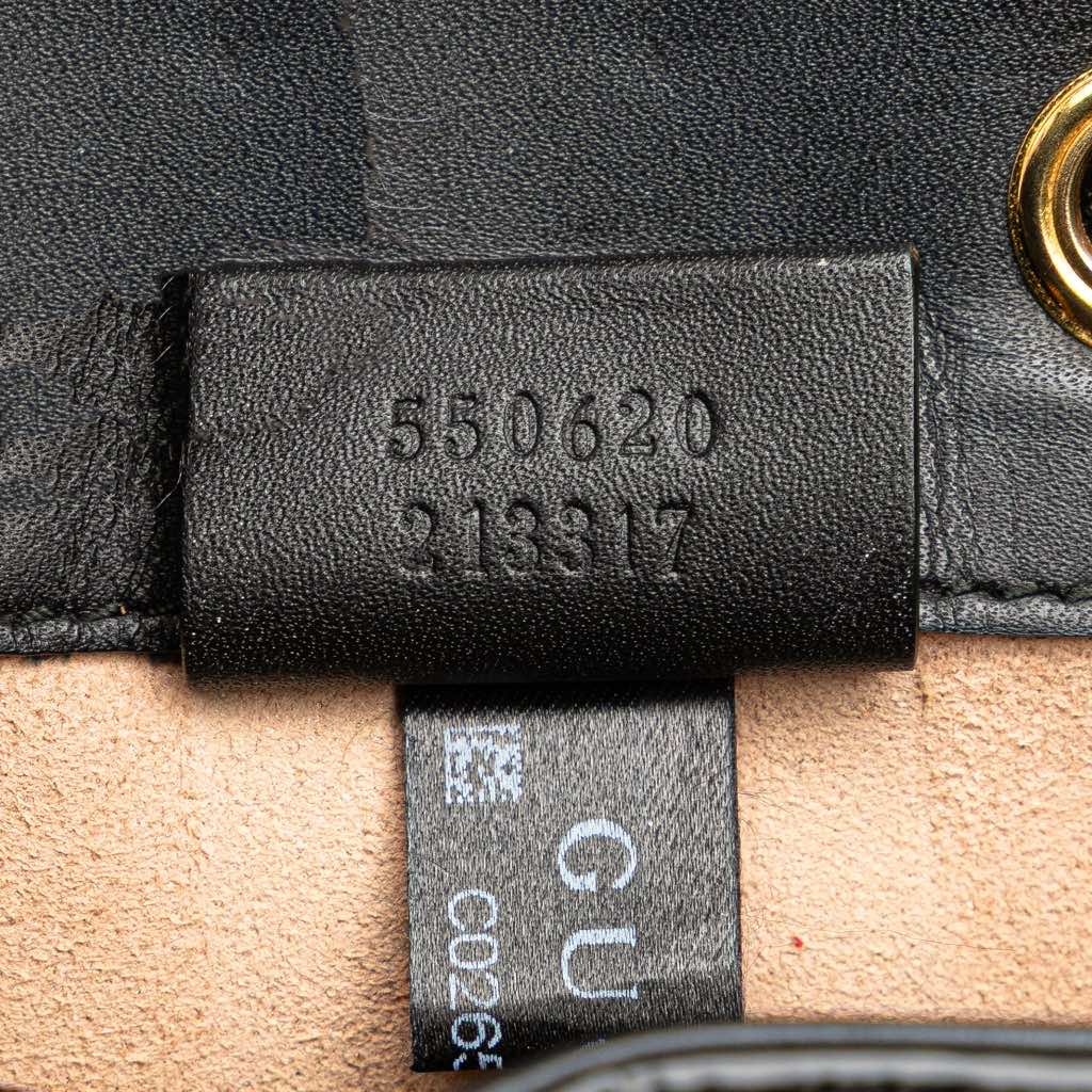 Gucci Mini Suede and Patent Web Ophidia Bucket Bag - Detail 1