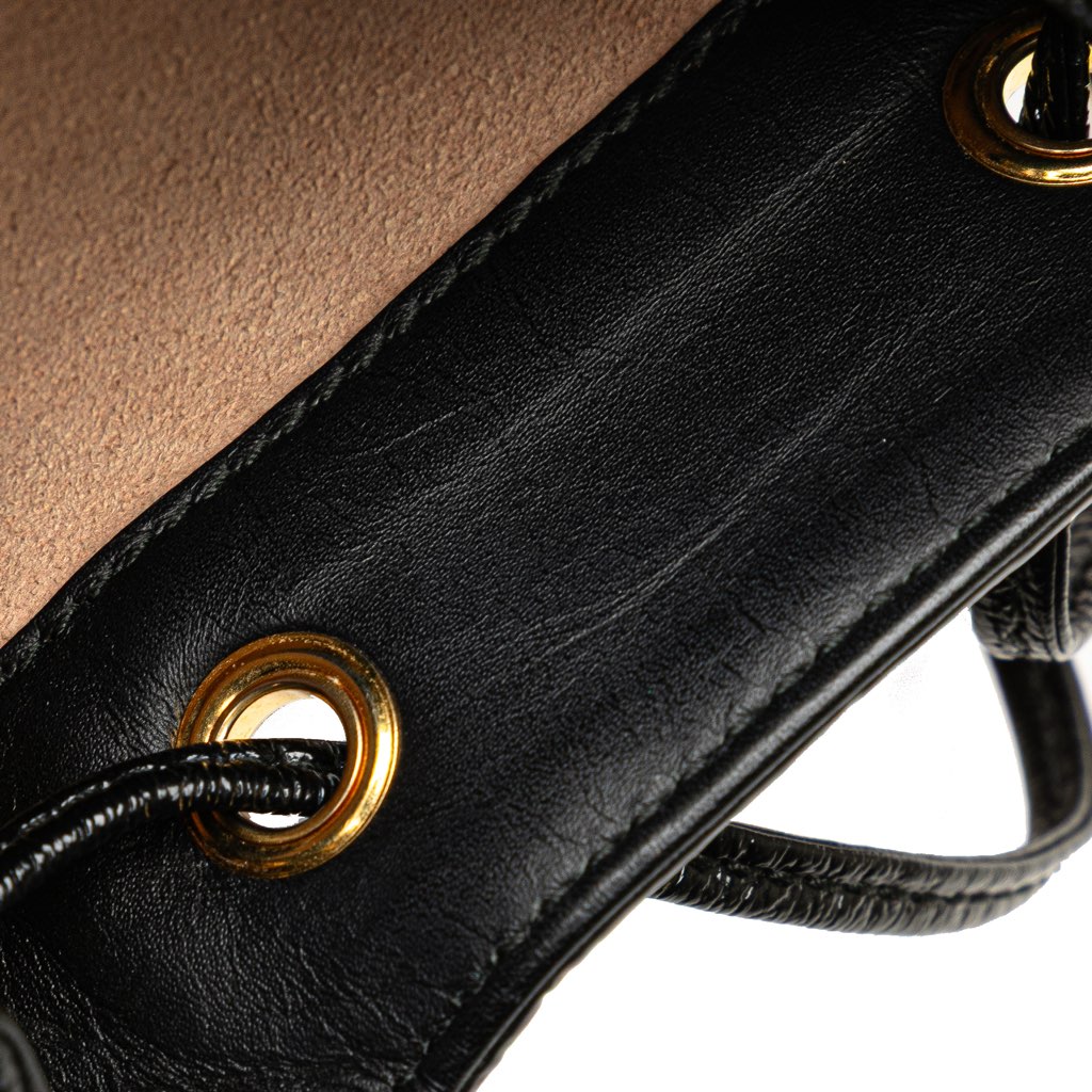 Gucci Mini Suede and Patent Web Ophidia Bucket Bag - Detail 2