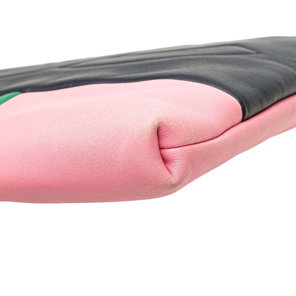 Chanel Large Lambskin Colorblock Patchwork O Case - Image 12