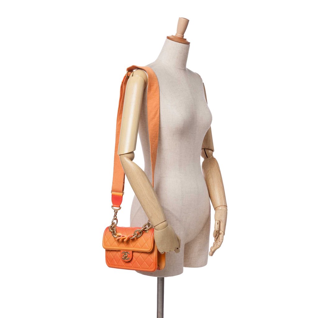 Chanel Small Quilted Caviar Sunset On The Sea Flap - Image 11