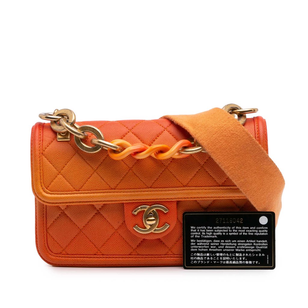 Chanel Small Quilted Caviar Sunset On The Sea Flap - Image 12