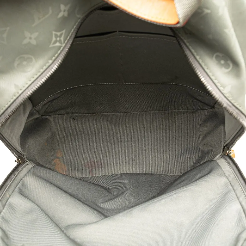 Louis Vuitton Monogram Titanium Backpack PM Grey Canvas Good - Model View