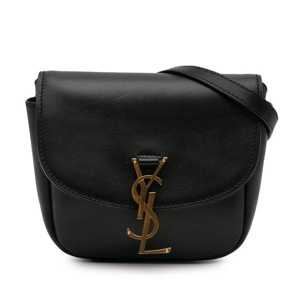 Saint Laurent Small Leather Monogram Kaia Crossbody