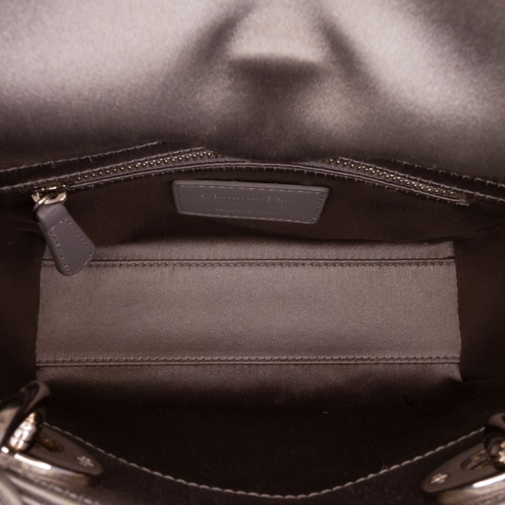 Dior Mini Satin Cannage Strass Crystal Embellished Lady Dior - 4