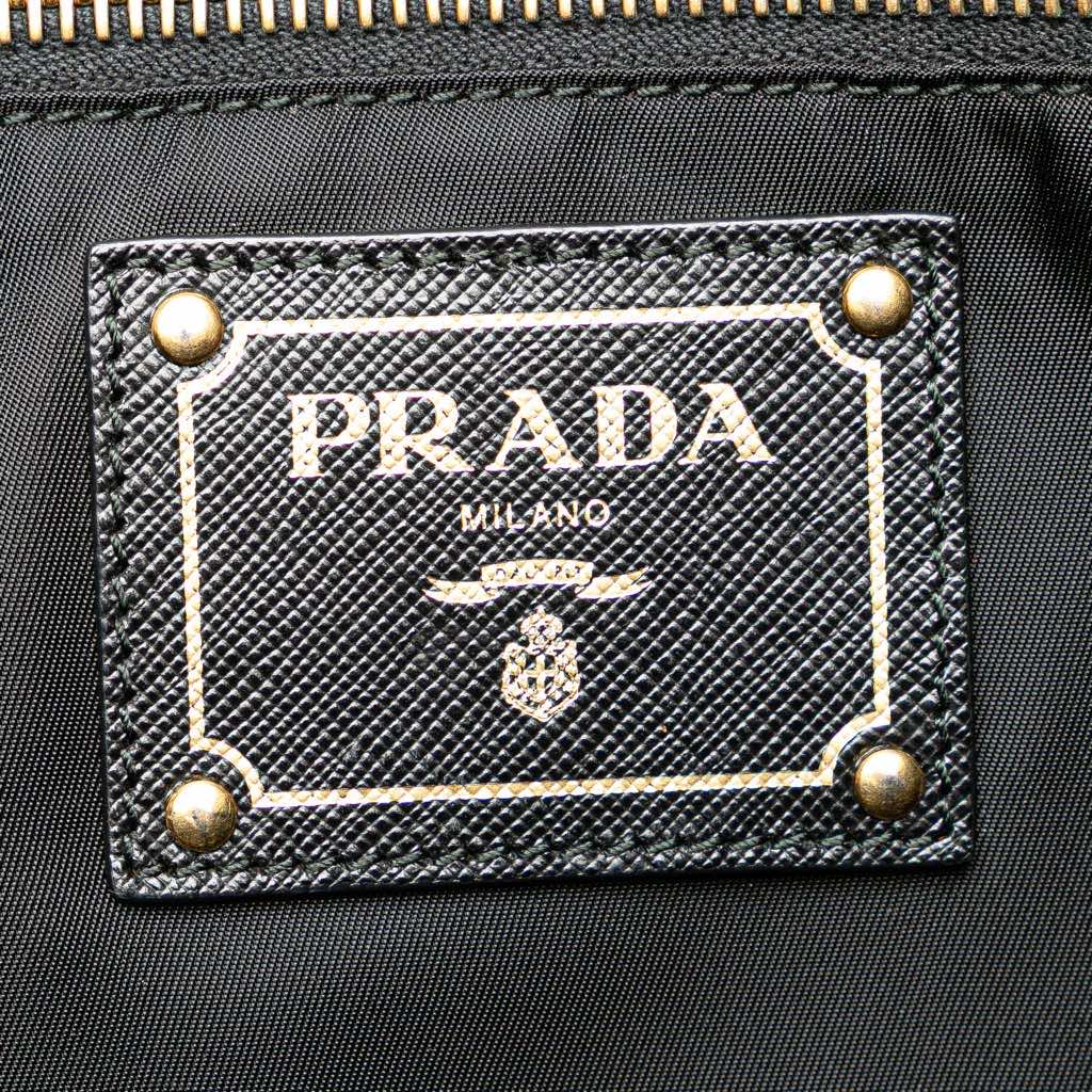 Prada Saffiano Trimmed Tessuto Tote - 5