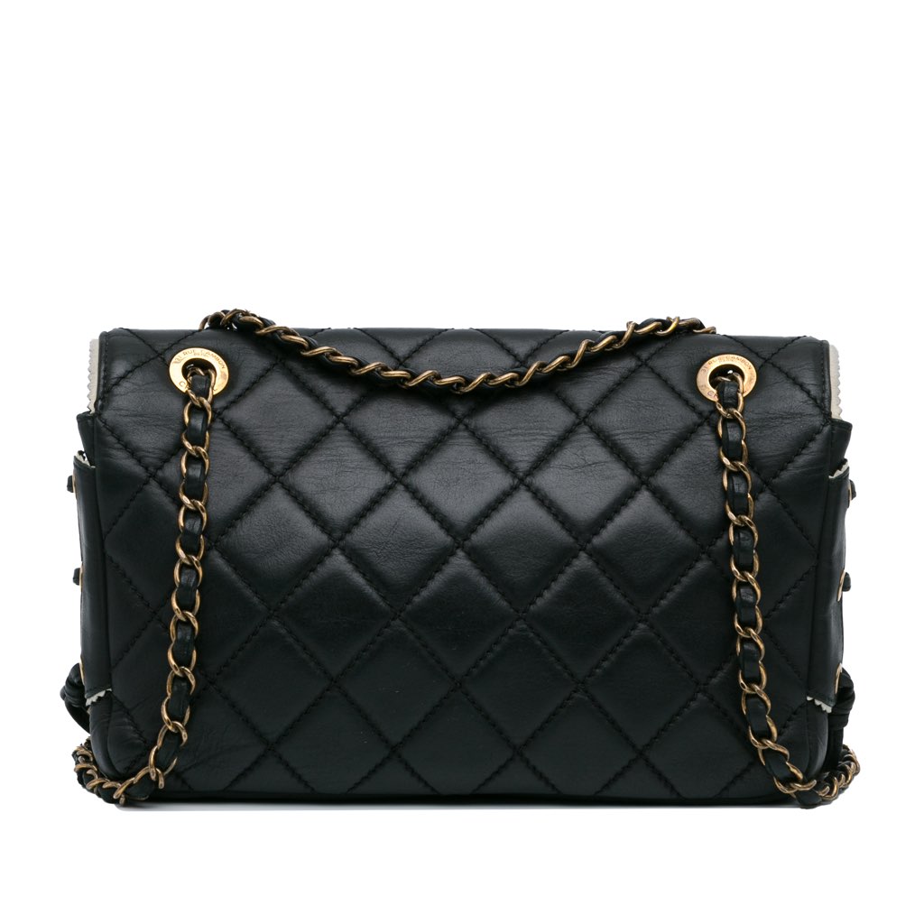 Chanel CC Quilted Lambskin Tassel and Border Embellished Flap - Image 6