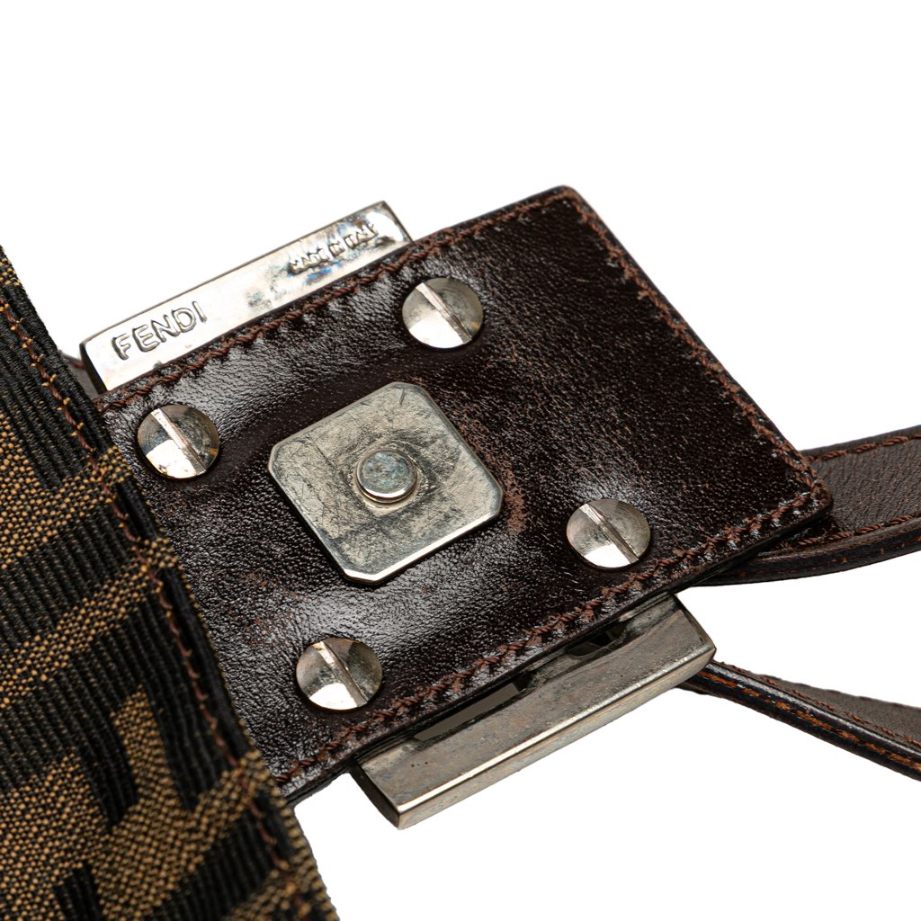 Fendi Zucca Canvas Shoulder Bag - Image 11