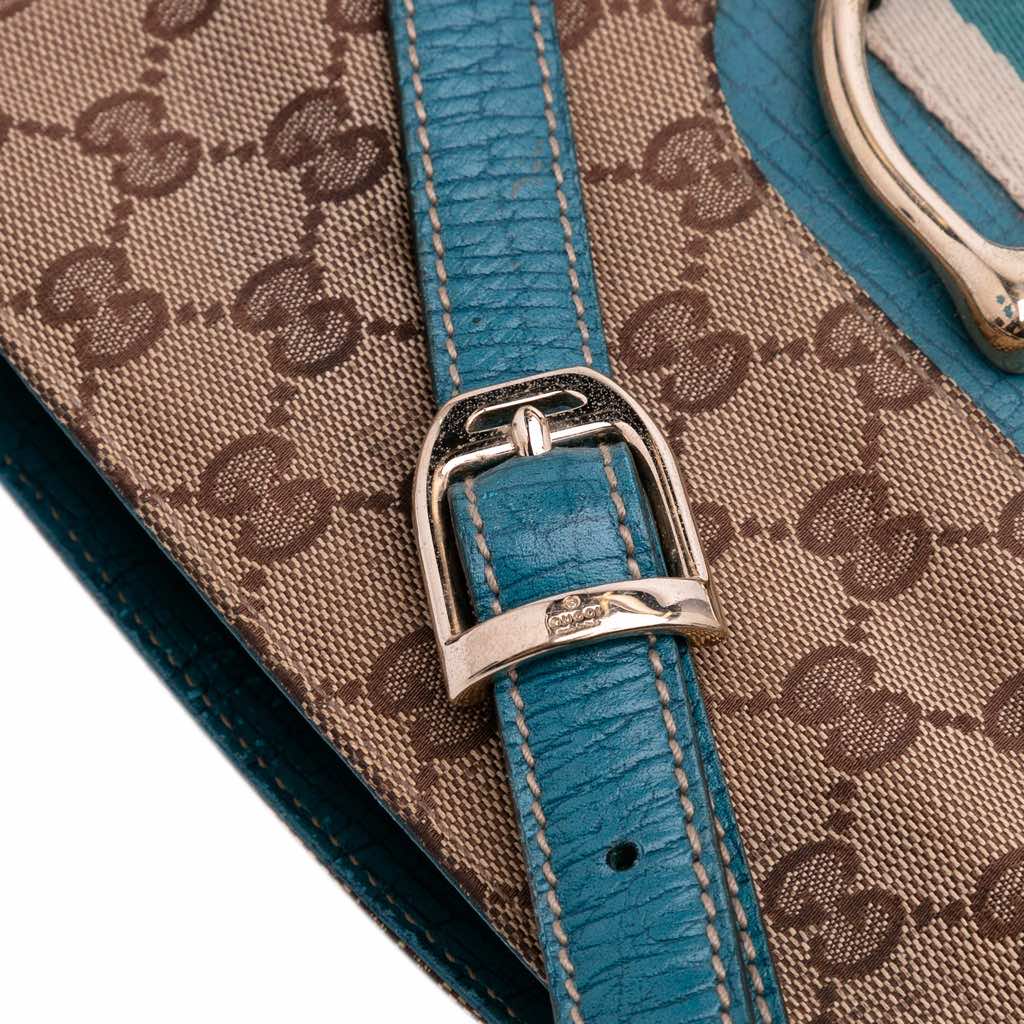 Gucci GG Canvas Hasler Web Crossbody - Image 12