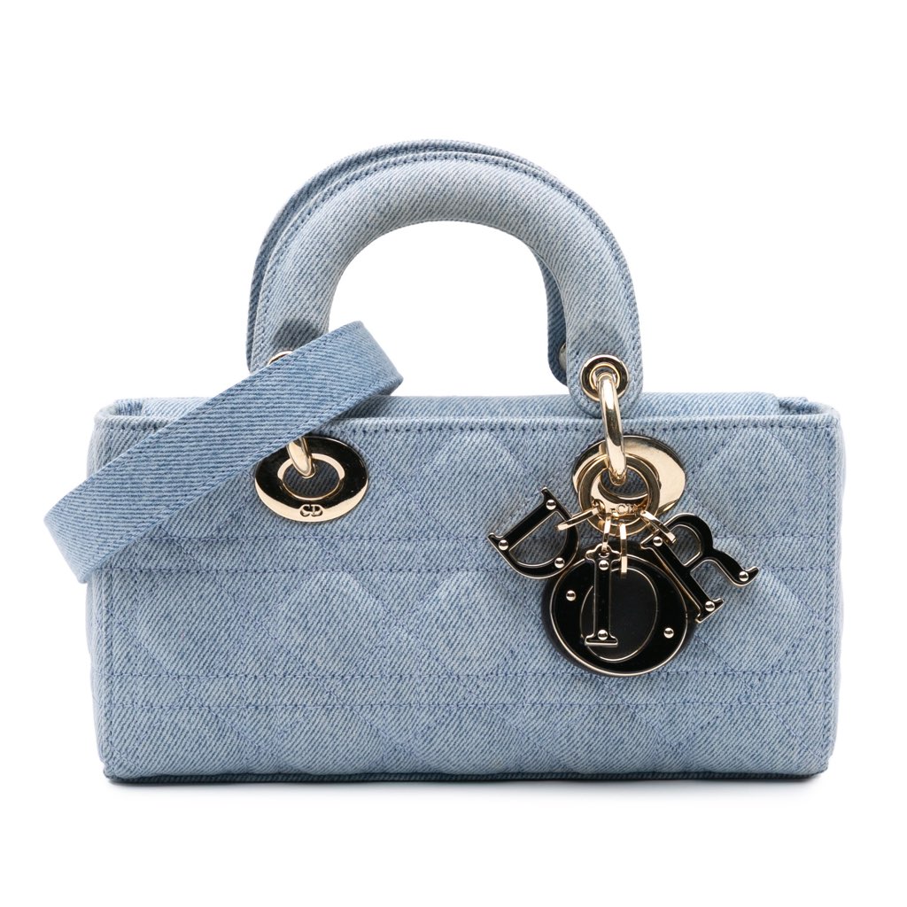 Dior Small Denim Macrocannage Lady D Joy